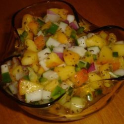 Peach and Cucumber Salsa recipe