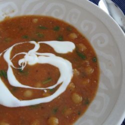 Red Lentil, Chickpea (Garbanzo) & Chili Soup recipe
