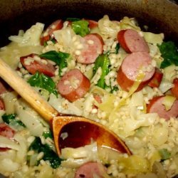 Turkey Sausage With Cabbage and Barley recipe