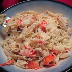 Garlicky Crab With Pasta recipe