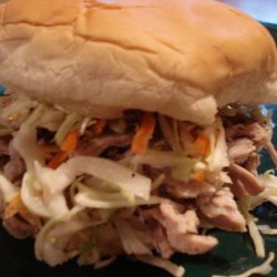 North Carolina-Style Pulled Pork Sandwiches and Coleslaw recipe