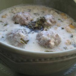 Iranian Yogurt Soup - Ashe Mast recipe