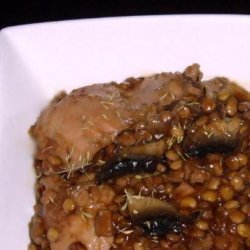 Chicken With Green Lentils recipe