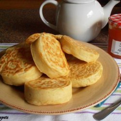 Old Fashioned Home-Made English Crumpets for Tea-Time recipe