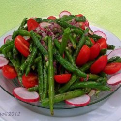 Eat Your Beans!  Easy Fresh Green Bean Salad recipe