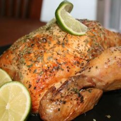 Easy Lime Basil Roast Chicken recipe