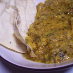 Eggplant and Dhal Curry With Basmati Rice recipe
