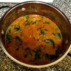 Hearty Lentil Soup With Spinach - Vegetarian Version recipe