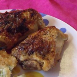Oven Garlic Chicken Thighs recipe