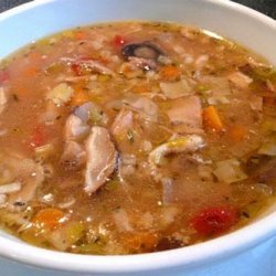 Chicken Mushroom Barley Soup recipe
