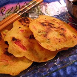 Korean Shrimp and Scallion Pancakes recipe