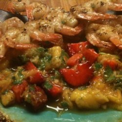 Mango Salad With Grilled Shrimp recipe