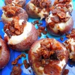 Mini Loaded Red Potatoes(Vegetarian) recipe
