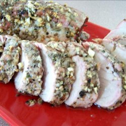 Roasted Pork Loin With Rosemary , Lavender and Garlic recipe