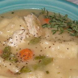 Quick Chicken Soup With Buttermilk Dumplings recipe
