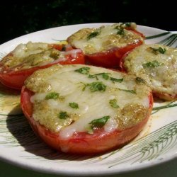 Baked Parmesan Tomato Slices recipe