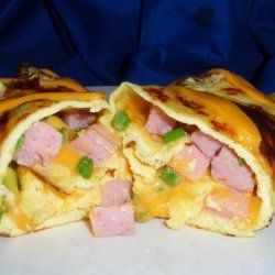 Ham and Cheese Omelet Roll recipe