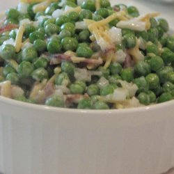 Serendipity Bacon and Green Pea Salad With Ranch Dressing recipe