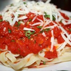 Pasta with Roasted Red Pepper Sauce recipe