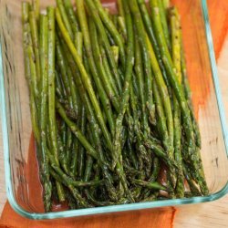 Baked Asparagus With Balsamic Butter Sauce recipe