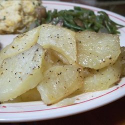Baked Buttery Potato Slices recipe
