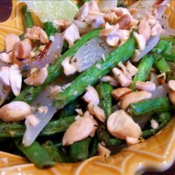 Lime-Roasted Green Beans With Marcona Almonds recipe