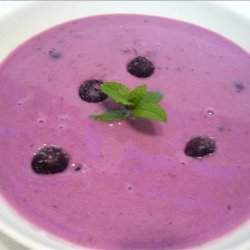 Chilled Czech Blueberry Soup (Boruvkova Polevka Studena) recipe