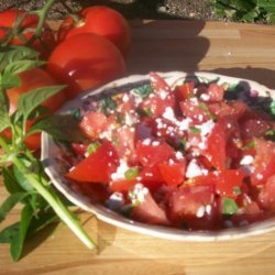 Cold Tomato & Cheese Salad recipe