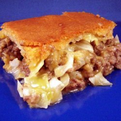 Cabbage & Meat Pie recipe