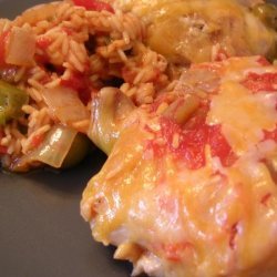 Oven-Baked Spanish Chicken With Rice recipe