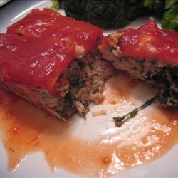 Turkey Meatloaf With Spinach and Bacon recipe