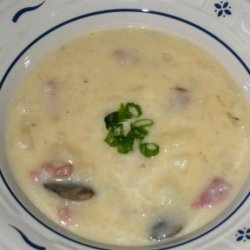 Cheesy Mashed Potato and Ham  Soup recipe