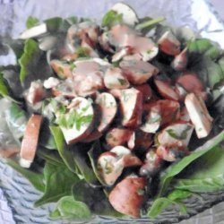 Spinach & Mushroom Salad recipe