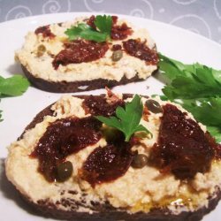 Goat Cheese With Paprika, Garlic, Sun-Dried Tomatoes and Capers recipe