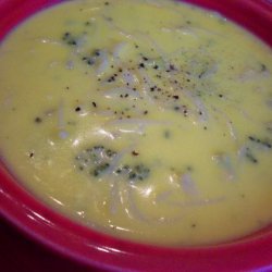 Sandy's Broccoli Cheese Noodle Soup recipe