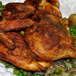 Butterflied Grilled Chicken with Curry and Cumin recipe