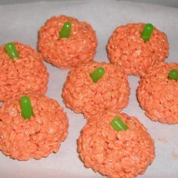 Rice Krispie Pumpkin Treats recipe