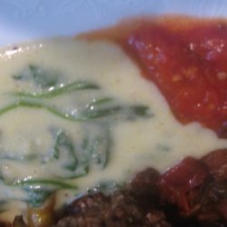 Spinach Polenta With Balsamic Tomatoes recipe