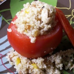 Quinoa and Raisin Salad Stuffed Tomatoes recipe