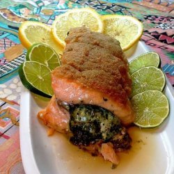 Creamy Spinach Stuffed Salmon recipe