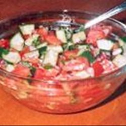 Tomato and Mint Salad (Shirazi) recipe
