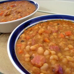 Baked-Bean Style Bean Soup recipe
