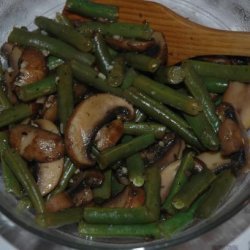 Sautéed Green Beans With Mushrooms recipe