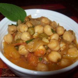 Spanish Garbanzo Beans and Tomatoes recipe