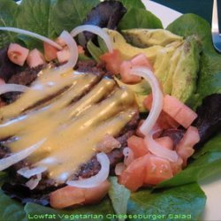 Low Fat Vegetarian Cheeseburger Salad recipe