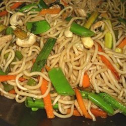 Chicken Cashew and Noodle Stir-Fry recipe