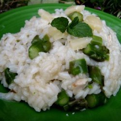 Risotto With Asparagus, Mint and Lemon recipe