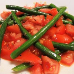 Chilean Tossed Green Beans and Tomatoes recipe