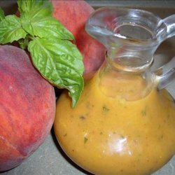 Basil Peach Salad Dressing. recipe