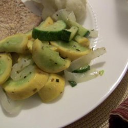 Sauteed Yellow Squash with onion (for 1 or 2) recipe